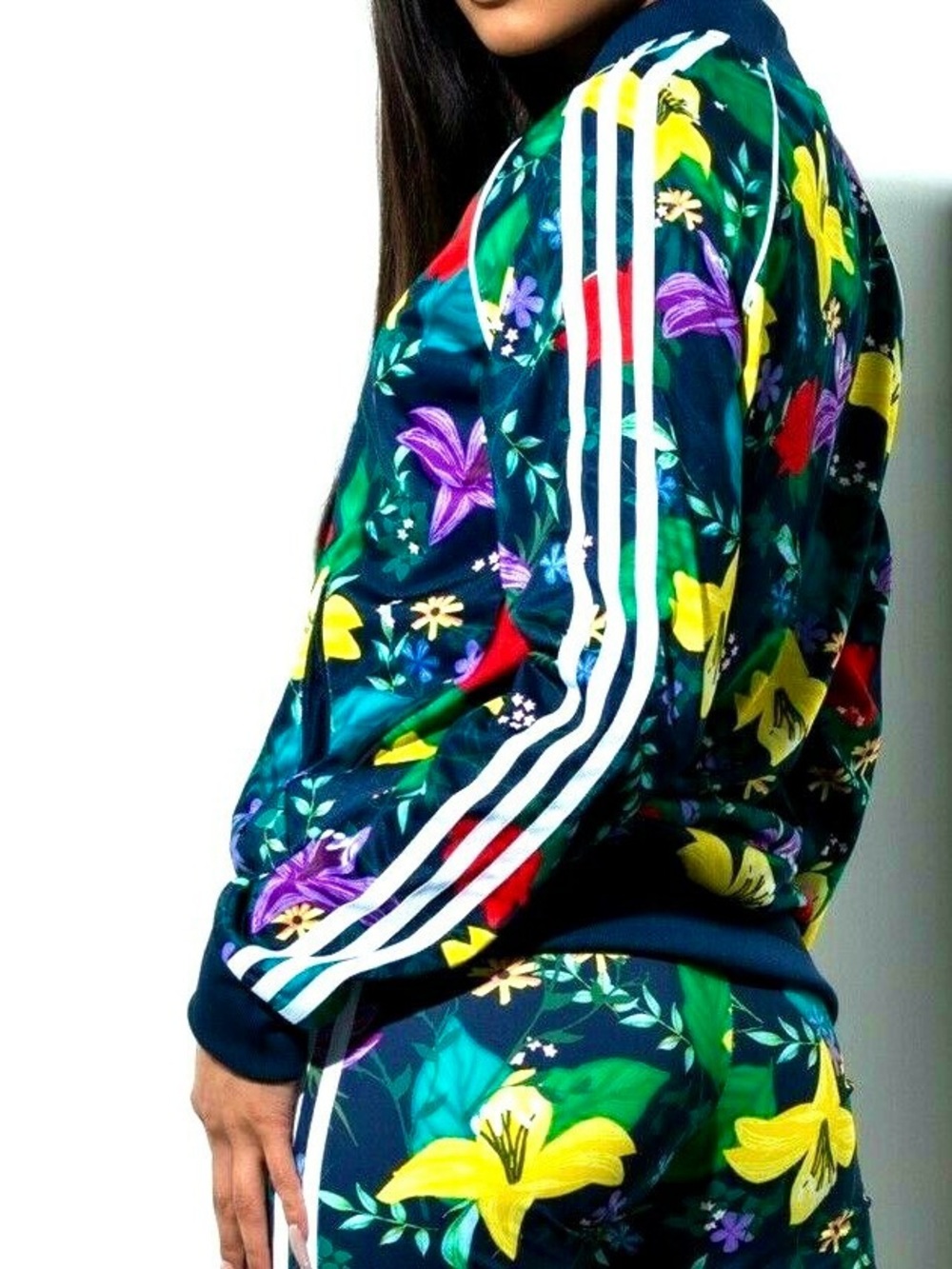 Adidas Originals "Blossom of Life" Floral Graphic SST Track Jacket
